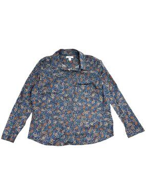 Vintage 90s Croft & Barrow Paisley Button Down